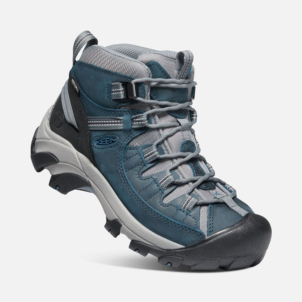 Keen Vandringskängor Dam Blå/Grå - Targhee Ii Waterproof Mid - 735214BLV